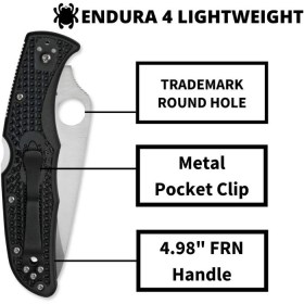 Spyderco Endura 4 Spyder Edge Folding Knife 3